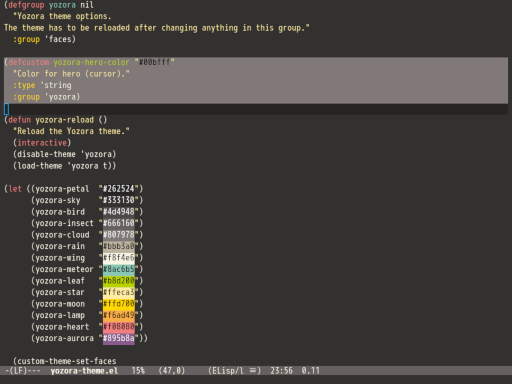 yozora-theme.el